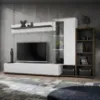 Obrazek Meblościanka SILK II PEW SK2 perla elm/biały