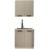 Obrazek Kuchnia Luna Claygrey/Biały 80cm Bez Blatu