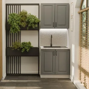 Obrazek Kuchnia Stilo Dustgrey/Biały 80cm Bez Blatu
