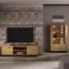 Obrazek SZAFKA RTV MODESTO 06 DĄB/CZARNY
