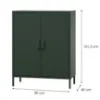 Obrazek Komoda metalowa Vito Modern Bottle Green