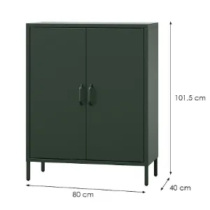 Obrazek Komoda metalowa Vito Modern Bottle Green