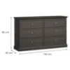 Obrazek Komoda Lucca K6S czarny grafit