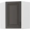 Obrazek Szafka kuchenna Stilo Grafit/Biały 60X60 GN-72 2F (45°)