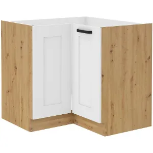 Obrazek Szafka Kuchenna Luna Biały/Artisan 90x90 Nd 2f Bb
