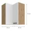Obrazek Szafka kuchenna Luna Biały/Artisan 60X60 GN-72 2F (90°)