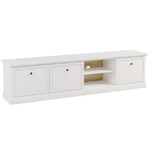 Obrazek Szafka RTV Lucca 3D biały opal
