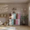 Obrazek Zestaw szafek bhp Bartuś metalowe pastel /multikolor