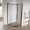 Obrazek Kabina prysznicowa pięciokątna Light 80x80x195 black