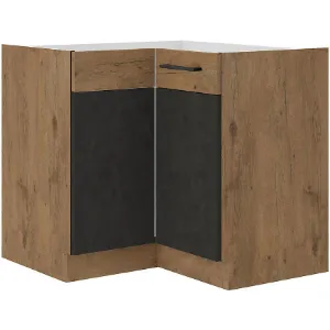 Obrazek Szafka Kuchenna Vigo Grafit Mat 90x90 Nd 2f Bb
