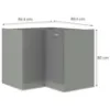 Obrazek Szafka Kuchenna Grey 90x90 Nd 2f Bb