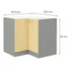 Obrazek Szafka Kuchenna Karmen 90x90 Nd 2f Bb