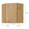 Obrazek Szafka kuchenna MODENA CZARNY/DĄB ARTISAN 60X60 GN-72 2F (45°)