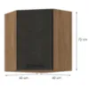 Obrazek Szafka kuchenna VIGO GRAFIT MAT 60X60 GN-72 2F (45°)