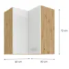 Obrazek Szafka kuchenna Artisan biały 60X60 GN-72 2F (90°)