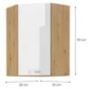 Obrazek Szafka kuchenna Artisan biały 60X60 GN-90 1F (45°)
