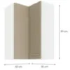 Obrazek Szafka kuchenna LARA CAPPUCCINO 60X60 GN-90 2F (90°)