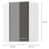 Obrazek Szafka kuchenna LARA GREY 60X60 GN-90 1F (45°)