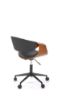 Obrazek Fotel gabinetowy Bobbin czarny/orzechowy