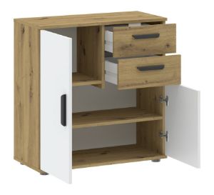 Obrazek Komoda dwudrzwiowa z szufladami Basic Two