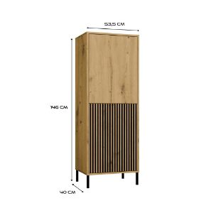 Obrazek Witryna Amaro 2DK Slim dąb artisan