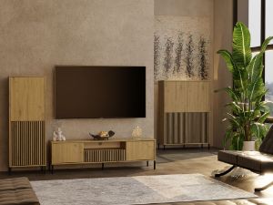 Obrazek Witryna Amaro 2DK Slim dąb artisan