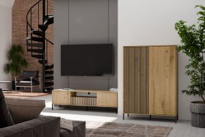 Obrazek Witryna Amaro 2DD Slim dąb artisan