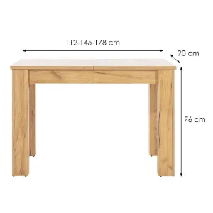 Obrazek Stół Snobi Sb14 Dąb Craft/Biel Alpejska