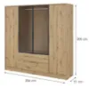 Obrazek Szafa Kelly 4D RM artisan z led