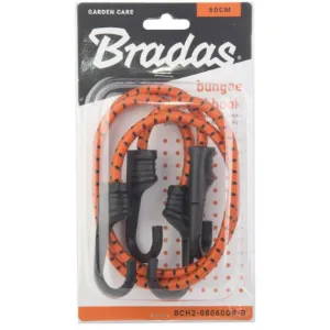 Obrazek Guma elastyczna z hakiem metalowym pokrytym PVC BUNGEE CORD HOOK 2szt. x 60cm