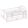 Obrazek Łóżko dziecięce Babydreams+SZ+M różowy 70x140 balonik