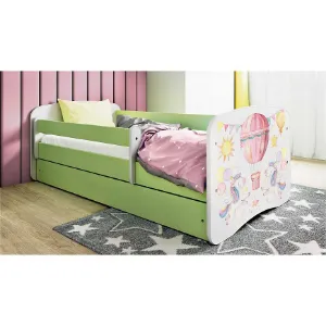 Obrazek Łóżko dziecięce Babydreams+SZ+M zielony 80x160 balonik