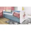 Obrazek Łóżko dziecięce Babydreams+SZ+M niebieski 70x140 baletnica