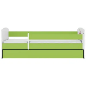 Obrazek Łóżko dziecięce Babydreams+SZ+M zielony 80x160 baletnica