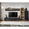 Obrazek Meblościanka Silk 3 Rzs Sk3 Dąb Ribbeck/Czarny