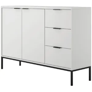 Obrazek Komoda Austin biały/czarny