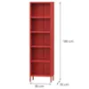 Obrazek Regał Metalowy Wysoki Mario Modern Red