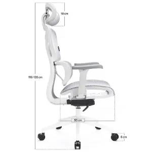Obrazek Krzesło Obrotowe Control Series Lv0655 Biały