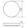 Obrazek Plafon LATUR LED 16W 66330 BLACK PL1