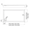 Obrazek Brodzik prostokątny 90x100x12 Espera Plus AQM4645