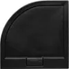 Obrazek Brodzik półokrągły Axim Ultraslim Stone Effect New 80x80 czarny