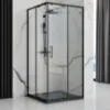 Obrazek Brodzik prostokątny Bazalt black 90x120