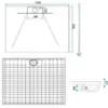 Obrazek Brodzik prostokątny Bazalt Long white 80x120