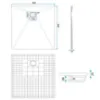 Obrazek Brodzik kwadratowy Magnum Carrara White 90x90x2,5 Rea K7005