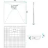 Obrazek Brodzik kwadratowy Magnum white 90x90