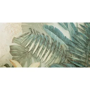 Obrazek Dekor 2 Alabaster Shine Leaves A 59,8/119,8