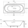 Obrazek Wanna Avita 160/75 L+nogi