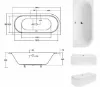 Obrazek Wanna Avita slim 180/80 P+nogi