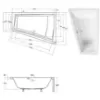 Obrazek Wanna Intima Duo 170/125 L ze stelażem