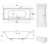 Obrazek Wanna Quadro slim 190/90 + nogi